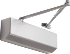 Stanley - Multisized Power Operated Damper - Multimount, Reversible Hand, Painted Aluminum Finish - Americas Industrial Supply