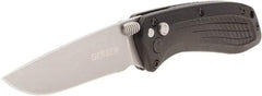 Gerber - 3" Blade, 7" OAL, Drop Point Folding Knife - 4.2" Closed Length, Glass-Filled Nylon, 1 Blade, 1 Edge - Americas Industrial Supply