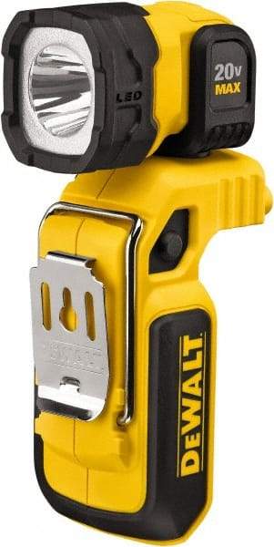 DeWALT - 20 Volts, 500 Lumens, Cordless Work Light - Yellow/Black, Up to 27 hr Run Time - Americas Industrial Supply