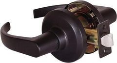 Stanley - Grade 1 Passage Lever Lockset - 2-3/4" Back Set, Keyless Cylinder, Brass Alloy, Oil Rubbed Bronze Finish - Americas Industrial Supply