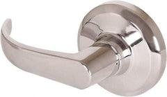 Stanley - Grade 1 Dummy Lever Lockset - 2-3/4" Back Set, Keyless Cylinder, Brass Alloy, Bright Chrome Finish - Americas Industrial Supply