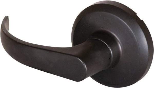 Stanley - Grade 1 Dummy Lever Lockset - 2-3/4" Back Set, Keyless Cylinder, Brass Alloy, Oil Rubbed Bronze Finish - Americas Industrial Supply