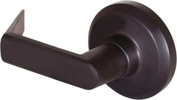 Stanley - Grade 1 Dummy Lever Lockset - 2-3/4" Back Set, Keyless Cylinder, Brass Alloy, Oil Rubbed Bronze Finish - Americas Industrial Supply