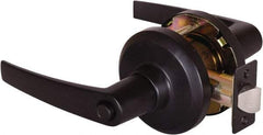 Stanley - Grade 1 Privacy Lever Lockset - 2-3/4" Back Set, Keyless Cylinder, Brass Alloy, Oil Rubbed Bronze Finish - Americas Industrial Supply