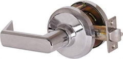 Stanley - Grade 1 Communicating Lever Lockset - 2-3/4" Back Set, Key In Lever Cylinder, Brass Alloy, Bright Chrome Finish - Americas Industrial Supply