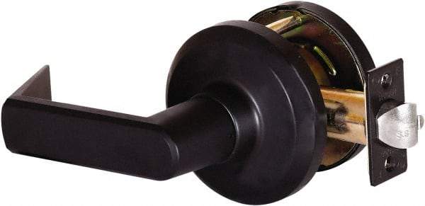 Stanley - Grade 1 Communicating Lever Lockset - 2-3/4" Back Set, Key In Lever Cylinder, Brass Alloy, Oil Rubbed Bronze Finish - Americas Industrial Supply