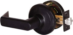 Stanley - Grade 1 Communicating Lever Lockset - 2-3/4" Back Set, Key In Lever Cylinder, Brass Alloy, Oil Rubbed Bronze Finish - Americas Industrial Supply