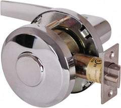 Stanley - Grade 1 Communicating Lever Lockset - 2-3/4" Back Set, Key In Lever Cylinder, Brass Alloy, Bright Chrome Finish - Americas Industrial Supply