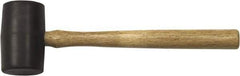 GearWrench - 1 Lb Head Rubber Mallet - 12" OAL, Hickory Handle - Americas Industrial Supply