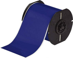 Brady - 4" Wide x 1,200" Long, Blue Vinyl Tape - For BBP30 Label Printer, BBP33 Label Printer, BBP35 Multicolor Sign & Label Printer, BBP37 Color & Cut Sign & Label Printer, BradyPrinter S3100, BBP31 Sign & Label Printer - Americas Industrial Supply