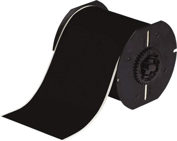 Brady - 4" Wide x 1,200" Long, Black Vinyl Tape - For BBP30 Label Printer, BBP33 Label Printer, BBP35 Multicolor Sign & Label Printer, BBP37 Color & Cut Sign & Label Printer, BradyPrinter S3100, BBP31 Sign & Label Printer - Americas Industrial Supply