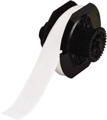 Brady - 1-1/8" Wide, White Vinyl Labels - For BBP30 Label Printer, BBP33 Label Printer, BBP35 Multicolor Sign & Label Printer, BBP37 Color & Cut Sign & Label Printer, BradyPrinter S3100, BBP31 Sign & Label Printer - Americas Industrial Supply