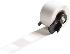Brady - 1" Wide, Clear/White Vinyl Labels - For BMP61 Labeling System, BMP71 Label Printer, TLS 2200 Thermal Labeling System, TLS-pc Link Thermal Labeling System - Americas Industrial Supply