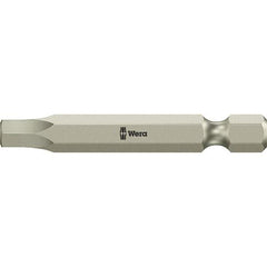 Wera - 5/32" Hex Screwdriver Bit - 1/4" Drive, 89mm OAL - Americas Industrial Supply