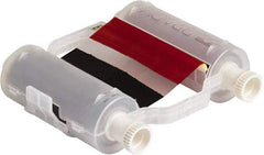 Brady - 4.33" Wide x 2,400" Long, Black/Red Resin Ribbon Printer Ribbon - For BBP35 Multicolor Sign & Label Printer, BBP37 Color & Cut Sign & Label Printer - Americas Industrial Supply