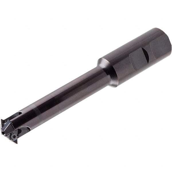 Iscar - 30 Inserts, 80mm Cut Diam, 32mm Arbor Diam, 69mm Max Depth of Cut, Indexable Square-Shoulder Face Mill - 85mm High, XNMU 1306 Insert Compatibility, Through Coolant, Series HeliSlot - Americas Industrial Supply