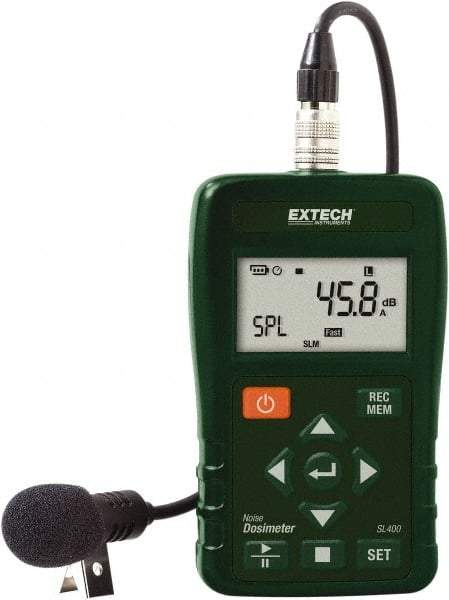 Extech - Sound Meters Type: Noise Dosimeter Frequency Weighting: A, C & Z - Americas Industrial Supply