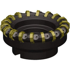 Kennametal - 80mm Cut Diam, 27mm Arbor Hole, 5.5mm Max Depth of Cut, 46.5° Indexable Chamfer & Angle Face Mill - 10 Inserts, ON.X080608.. Insert, Right Hand Cut, 10 Flutes, Series MILL 16 - Americas Industrial Supply