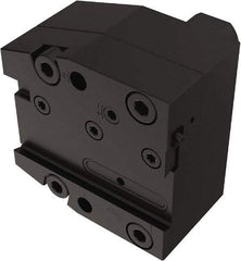 Seco - Tool Block Style 150.10-JETI, 25mm Blade Height, 96mm OAL, 85mm OAH, Indexable Cutoff Blade Tool Block - 30mm Shank Width, Through Coolant - Americas Industrial Supply