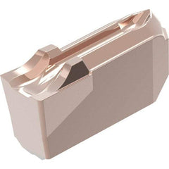 Kennametal - EC-U1B CF Grade KCM35B, 1.4mm Cutting Width Carbide Cutoff Insert - Neutral Lead Angle, 0.15mm Corner Radius, TiOCN Finish - Americas Industrial Supply