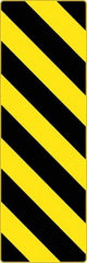 NMC - "Chevron", 12" Wide x 36" High, Aluminum Warning & Safety Reminder Signs - 0.08" Thick, Black on Yellow, High Intensity Reflectivity, Rectangle, Post Mount - Americas Industrial Supply