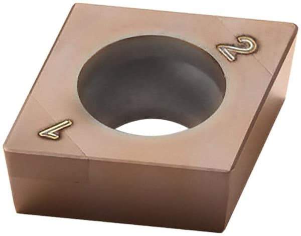 Seco - CCGW21.52 - Grade CH0550 PCBN Turning Insert - TiAlCrN Finish, 80° Diamond, 1/4" Inscr Circle, 3/32" Thick, 1/32" Corner Radius - Americas Industrial Supply