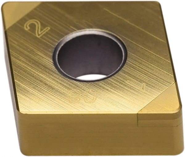 Seco - CNGA431 - Grade CH3515 PCBN Turning Insert - TiAlN Finish, 80° Diamond, 1/2" Inscr Circle, 3/16" Thick, 1/64" Corner Radius - Americas Industrial Supply