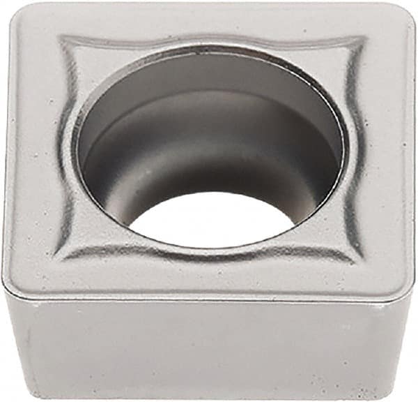 Seco - SCMT432 M3 Grade TK0501 Carbide Turning Insert - Ti(C/N)/Al2O3/Cr Finish, 90° Square, 1/2" Inscr Circle, 3/16" Thick, 1/32" Corner Radius - Americas Industrial Supply