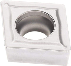 Seco - CCMT433 M3 Grade TK0501 Carbide Turning Insert - Ti(C/N)/Al2O3/Cr Finish, 80° Diamond, 1/2" Inscr Circle, 3/16" Thick, 3/64" Corner Radius - Americas Industrial Supply