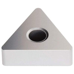 Seco - TNMA332 Flat Top Grade TK0501 Carbide Turning Insert - Ti(C/N)/Al2O3/Cr Finish, 60° Triangle, 3/8" Inscr Circle, 3/16" Thick, 1/32" Corner Radius - Americas Industrial Supply