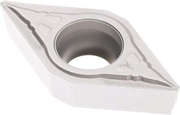Seco - DCMT32.51 F1 Grade TK0501 Carbide Turning Insert - Ti(C/N)/Al2O3/Cr Finish, 55° Diamond, 3/8" Inscr Circle, 5/32" Thick, 1/64" Corner Radius - Americas Industrial Supply