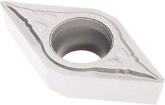 Seco - DCMT32.51 F1 Grade TK0501 Carbide Turning Insert - Ti(C/N)/Al2O3/Cr Finish, 55° Diamond, 3/8" Inscr Circle, 5/32" Thick, 1/64" Corner Radius - Americas Industrial Supply