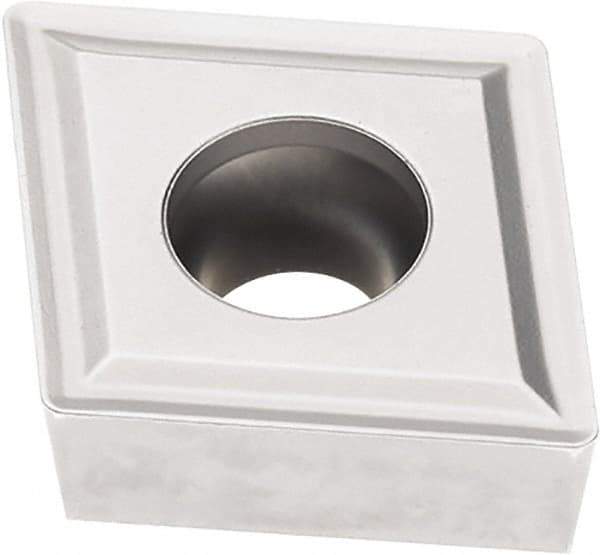 Seco - CCMT53.52 M3 Grade TK1501 Carbide Turning Insert - Ti(C/N)/Al2O3/Cr Finish, 80° Diamond, 5/8" Inscr Circle, 7/32" Thick, 1/32" Corner Radius - Americas Industrial Supply