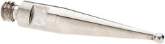 SPI - 1mm Ball Diam, Stainless Steel, Ball Test Indicator Contact Point - 13.7mm Contact Point Length, Use with SPI Integral Series - Americas Industrial Supply
