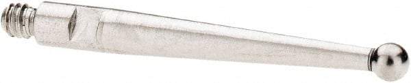 SPI - 2mm Ball Diam, Stainless Steel, Ball Test Indicator Contact Point - 20.3mm Contact Point Length, Use with SPI Integral Series - Americas Industrial Supply
