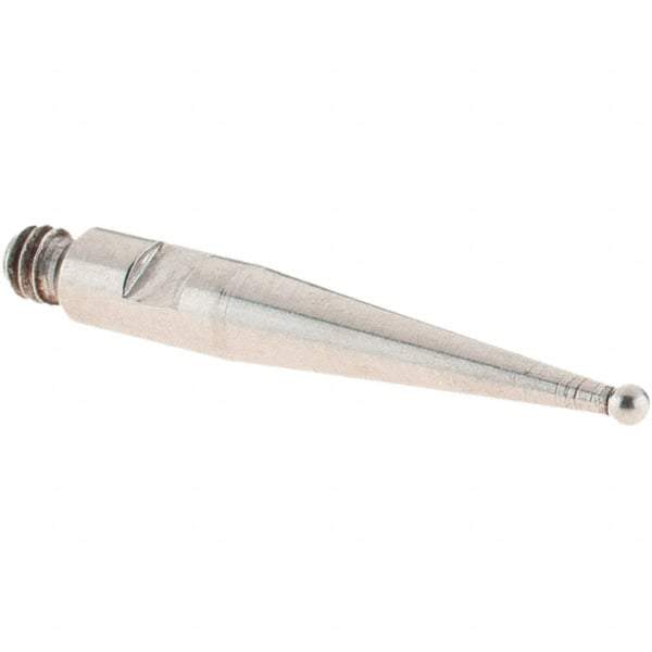 SPI - 1mm Ball Diam, Stainless Steel, Ball Test Indicator Contact Point - 16.8mm Contact Point Length, Use with SPI Integral Series - Americas Industrial Supply