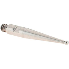 SPI - 1mm Ball Diam, Stainless Steel, Ball Test Indicator Contact Point - 16.8mm Contact Point Length, Use with SPI Integral Series - Americas Industrial Supply