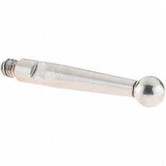 SPI - 3mm Ball Diam, Stainless Steel, Ball Test Indicator Contact Point - 16.3mm Contact Point Length, Use with SPI Integral Series - Americas Industrial Supply