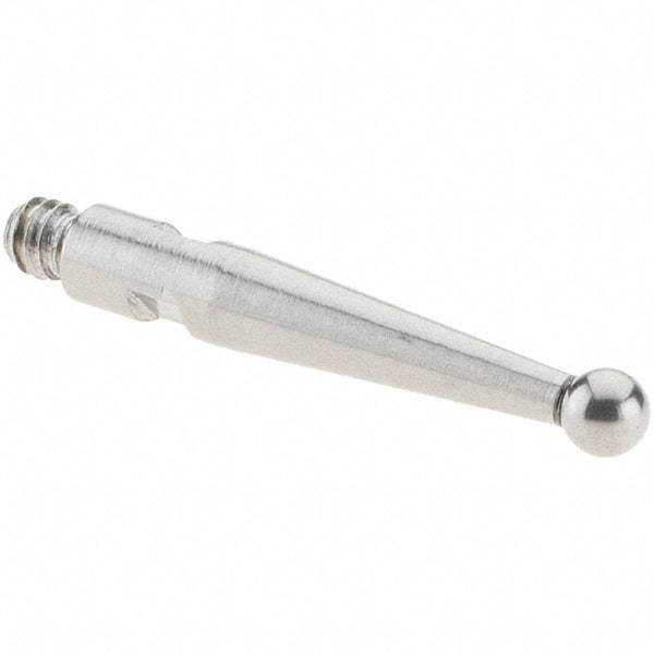 SPI - 2mm Ball Diam, Stainless Steel, Ball Test Indicator Contact Point - 16.3mm Contact Point Length, Use with SPI Integral Series - Americas Industrial Supply