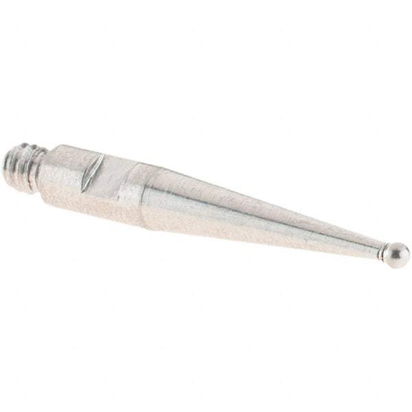 SPI - 1mm Ball Diam, Stainless Steel, Ball Test Indicator Contact Point - 16.3mm Contact Point Length, Use with SPI Integral Series - Americas Industrial Supply