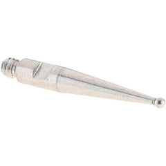 SPI - 1mm Ball Diam, Stainless Steel, Ball Test Indicator Contact Point - 16.3mm Contact Point Length, Use with SPI Integral Series - Americas Industrial Supply