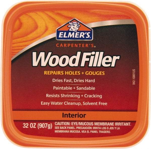 Elmer's - 1 Qt Jar Wood Filler - White - Americas Industrial Supply