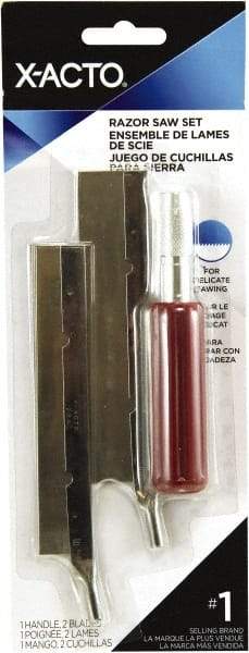 X-ACTO - Stainless Steel Hobby Knife with 2 Blades - #5 Blade, Plastic Handle - Americas Industrial Supply