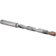 Walter-Titex - 1/4" 140° Solid Carbide Jobber Drill - Double Coating Finish, Right Hand Cut, Spiral Flute, Straight Shank, 106mm OAL, X-treme D Point - Americas Industrial Supply