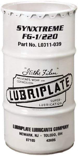 Lubriplate - 120 Lb Drum Calcium Extreme Pressure Grease - Tan, Extreme Pressure, Food Grade & High/Low Temperature, 440°F Max Temp, NLGIG 1, - Americas Industrial Supply