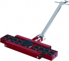 GKS - 26,400 Lb Capacity Steel Machine Dolly - 40.6" Long x 24.4" Wide x 4.3" High, 3.3" Wheels - Americas Industrial Supply