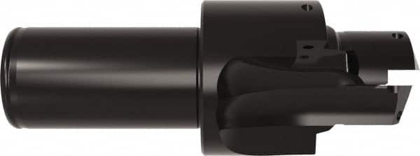 Allied Machine and Engineering - ISO 11926-1, MS 16142, SAE J1926-1 Standard, 1-5/16-12, 16 Tube Dash Number, 15° Porting Angle, 1.221" Pilot Diam, 1-1/4" Shank Diam, Indexable Spade Blade Insert Porting Tool - 2 Porting Inserts, 5.171" Overall Length - Americas Industrial Supply