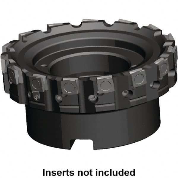 Kennametal - 7 Inserts, 63mm Cut Diam, 22mm Arbor Diam, 6mm Max Depth of Cut, Indexable Square-Shoulder Face Mill - 0/90° Lead Angle, 40mm High, SPHX 1205... Insert Compatibility, Series Fix-Perfect - Americas Industrial Supply