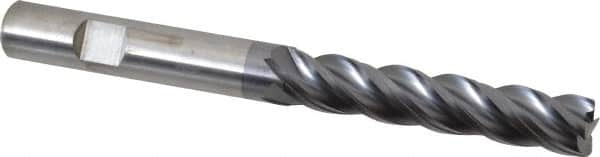 Kennametal - 1/2", 4 Flute, Solid Carbide, 0.03" Corner Radius End Mill - 5" OAL, 2-1/2" LOC - Americas Industrial Supply