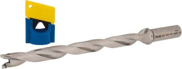Iscar - 0.551" to 0.567" Diam, 12xD, 6.61" Max Depth, 0.63" Shank Diam, 9.38" OAL, Replaceable-Tip Drill - FCP, ICK, ICK-2M, ICM, ICP, iCP-2M Insert, 37804010 Toolholder, Series SumoCham - Americas Industrial Supply